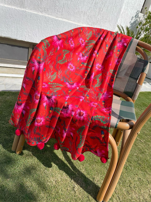 Scarlet Throw Blanket