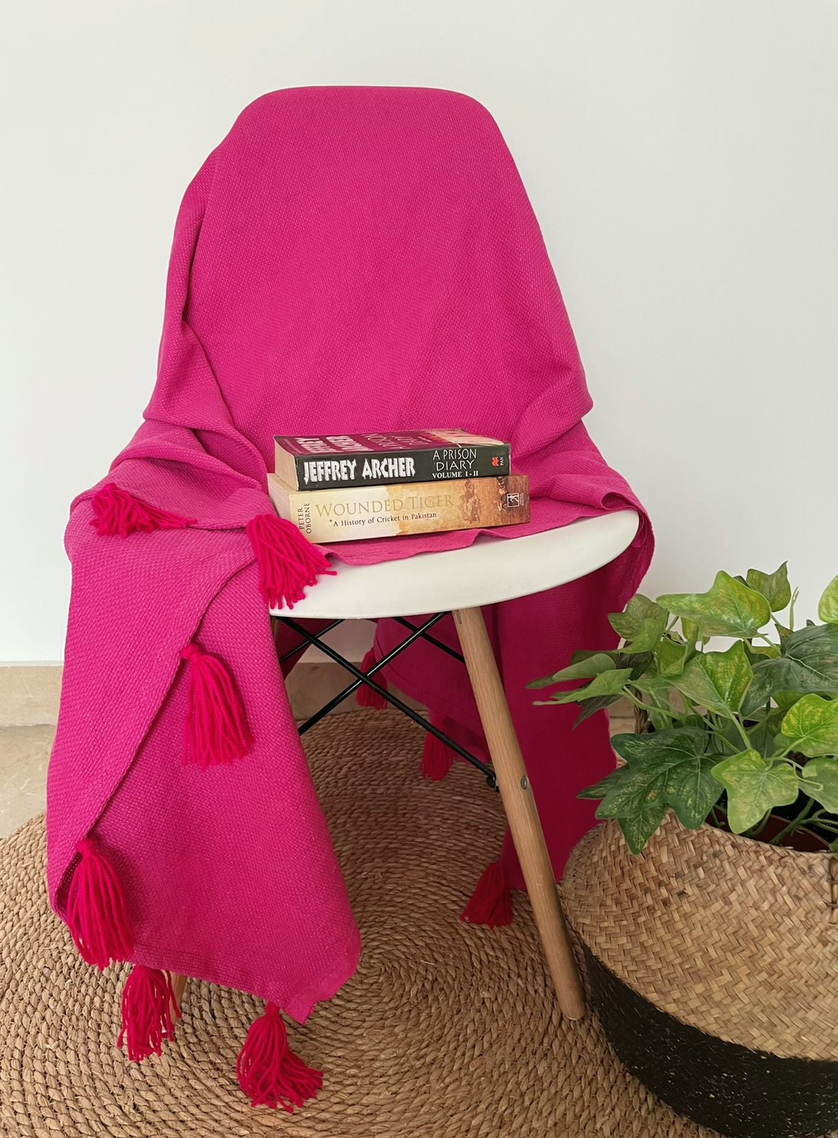 Shocking Pink Throw Blanket
