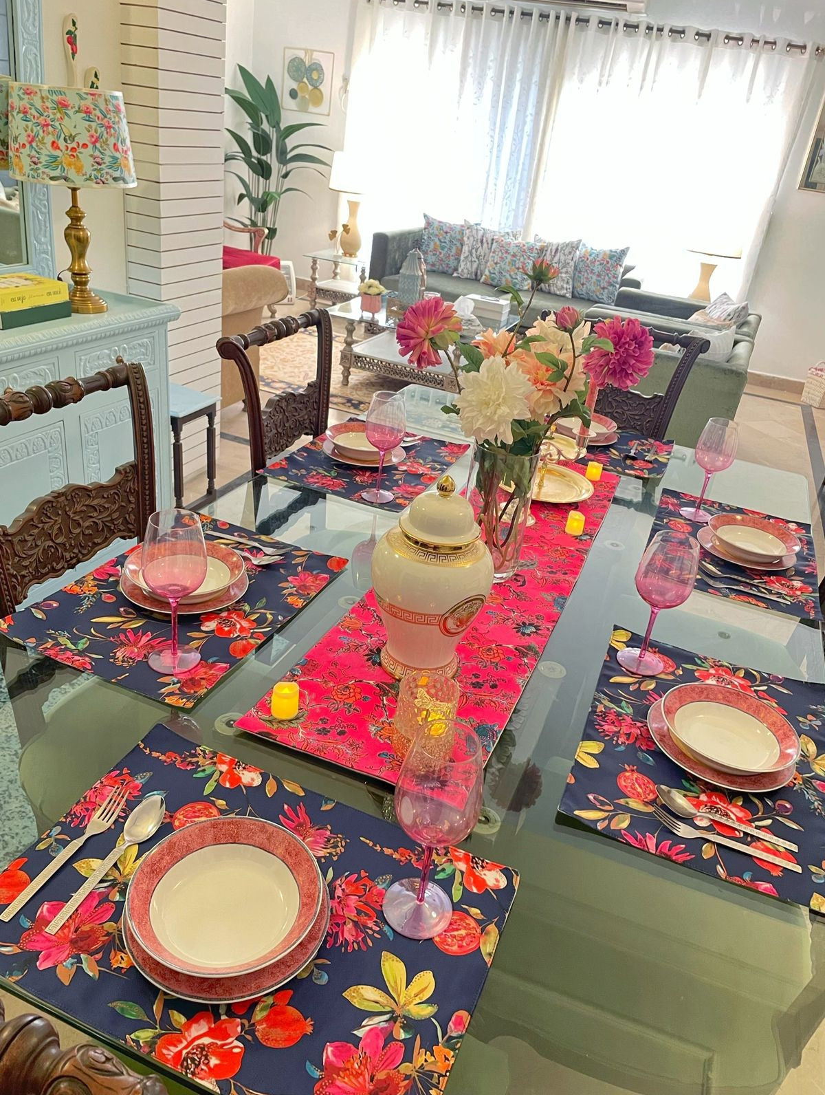 Spring Love Pretty Petals Table Linen Set