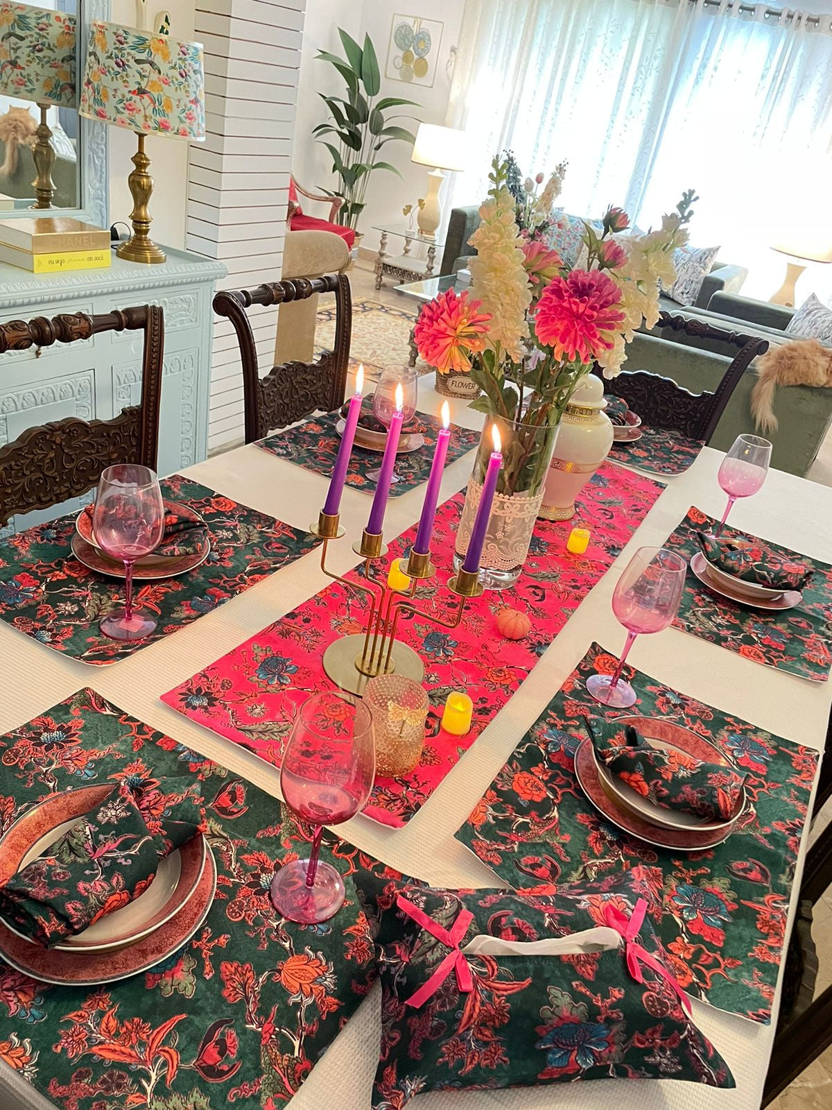 Spring Love Secret Garden Table Linen Set