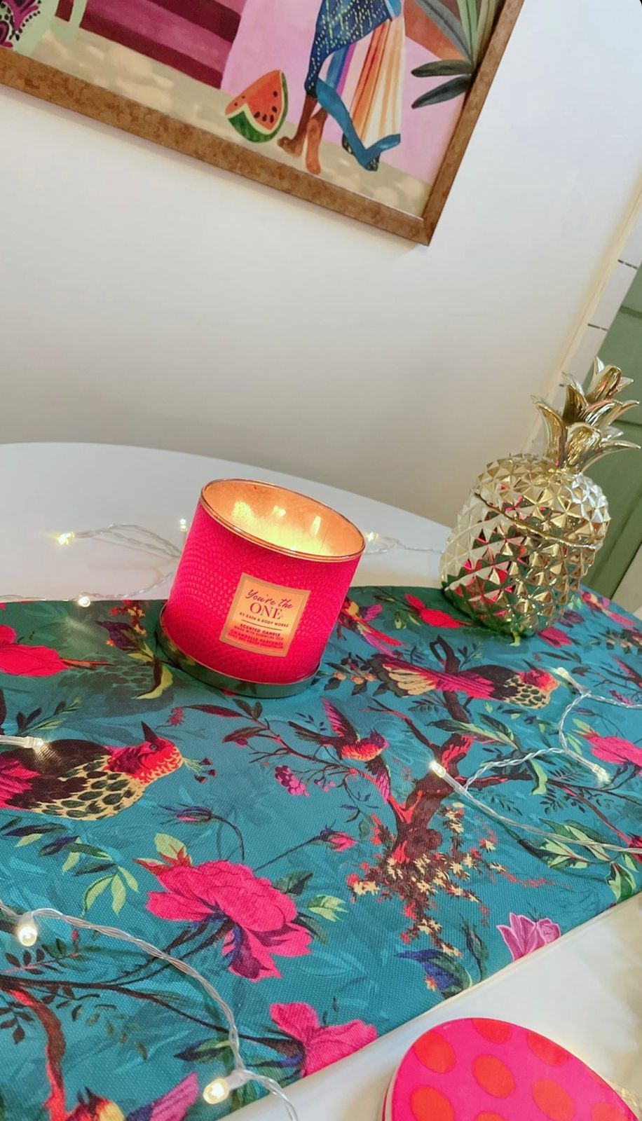 Teal Table Runner