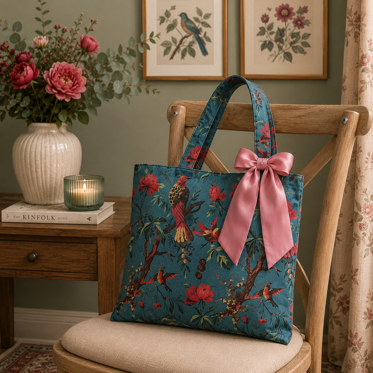 Teal Tote Bag