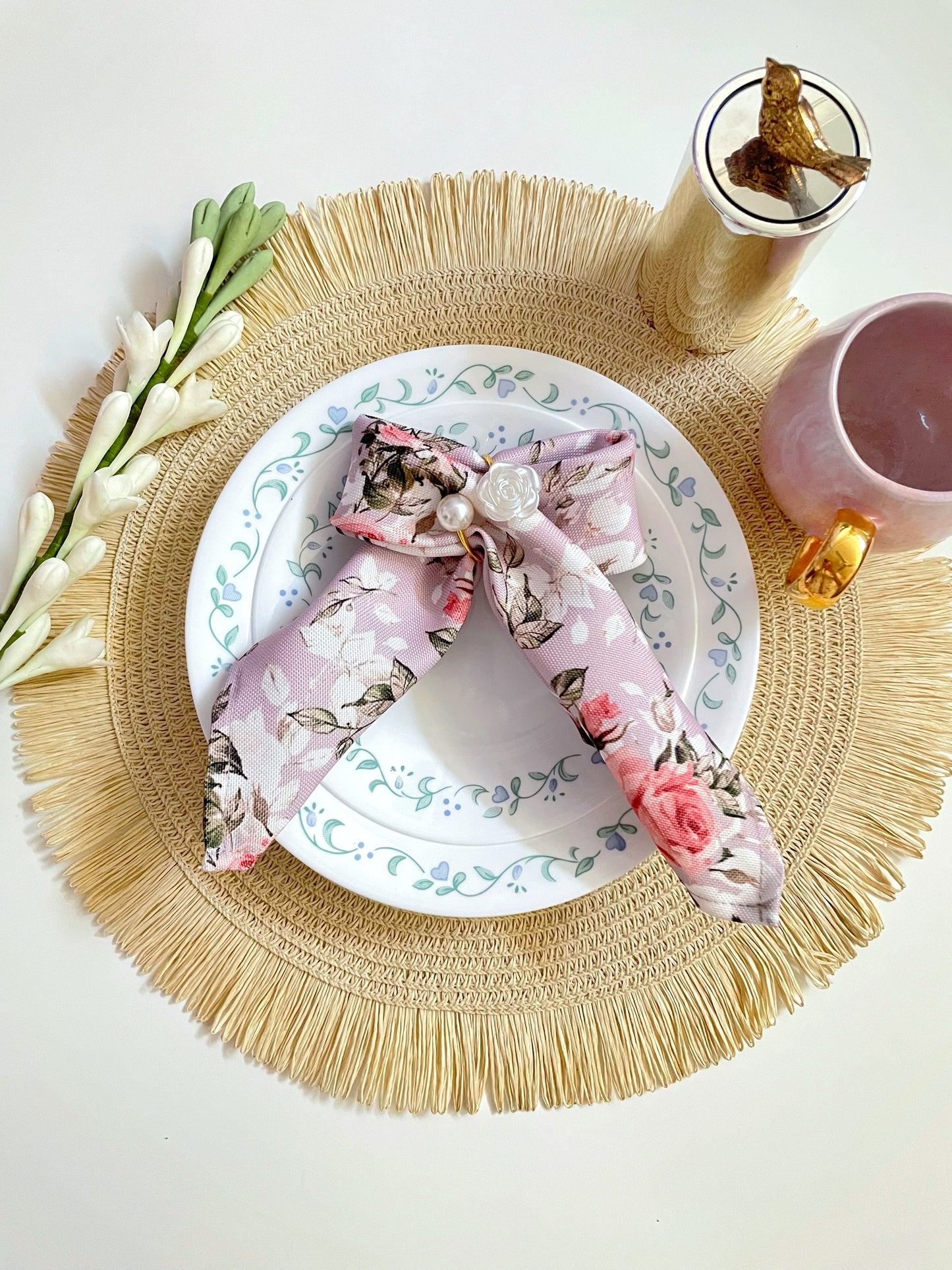 Napkin Ring (White Rose)