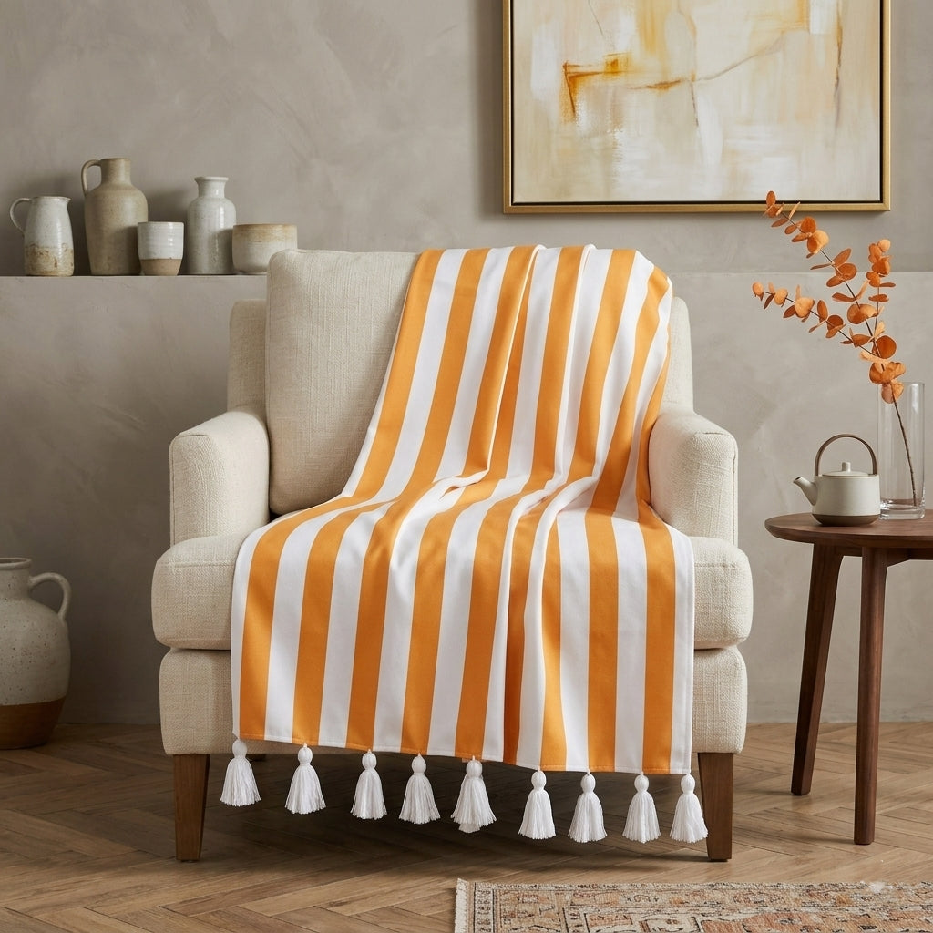 Yellow Blend Throw Blanket