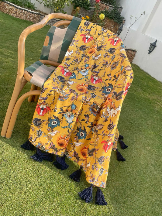 Yellow Throw Blanket