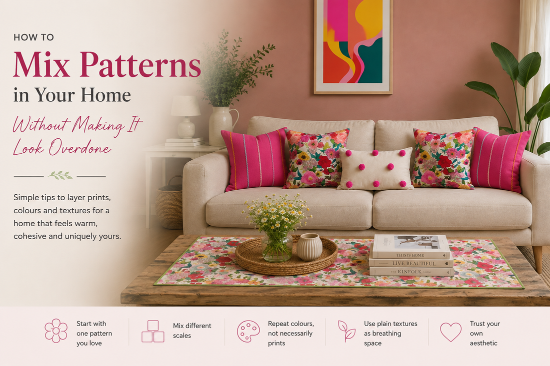 How to Mix Patterns in Your Home Without Making It Look Overdone
