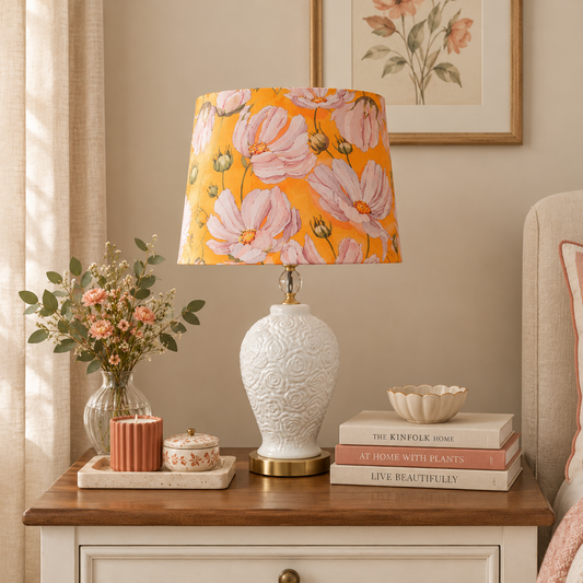 Amber lamp shade