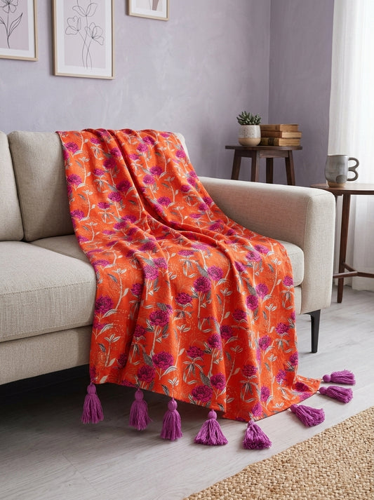 Apricot Throw Blanket