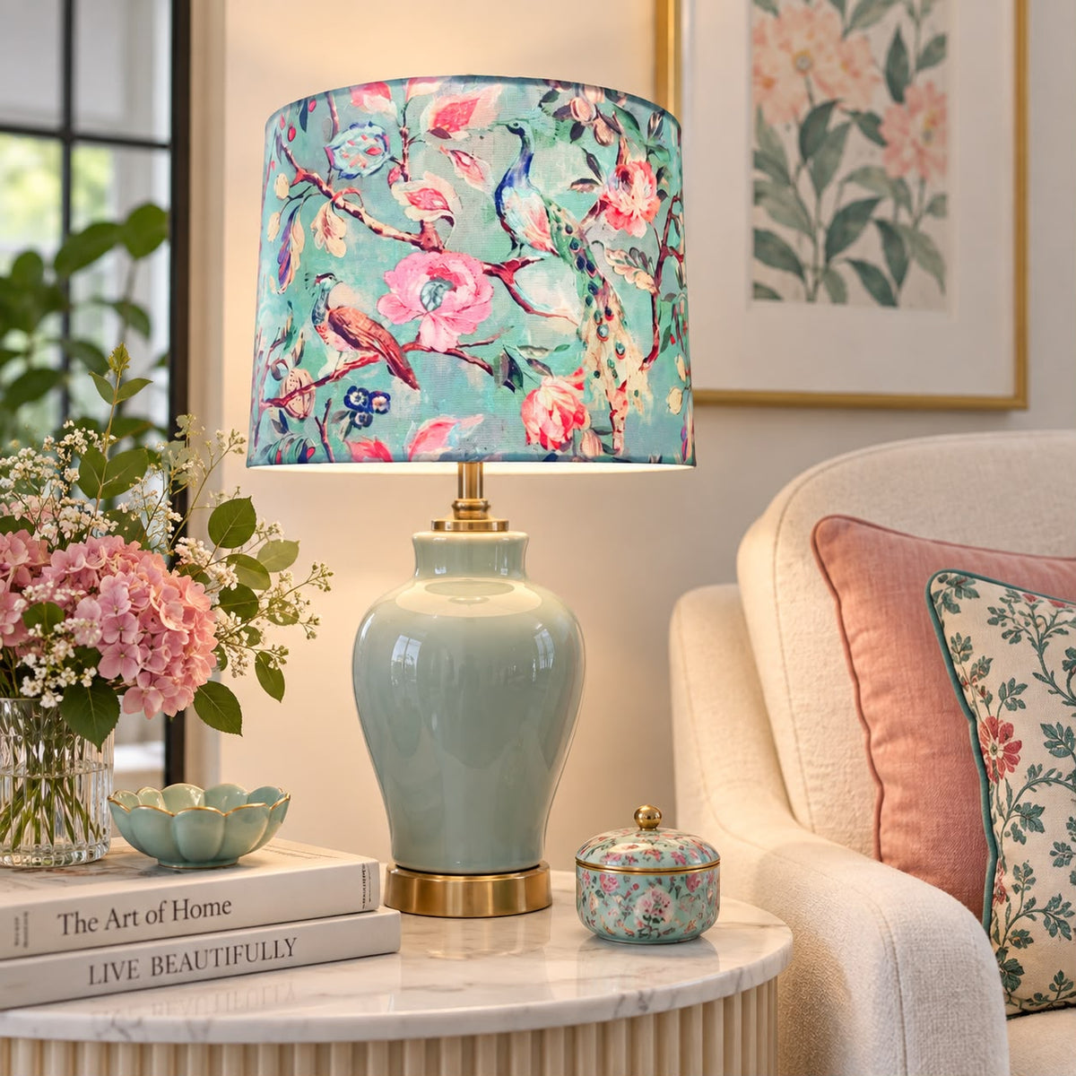 Aqua Garden lamp shade