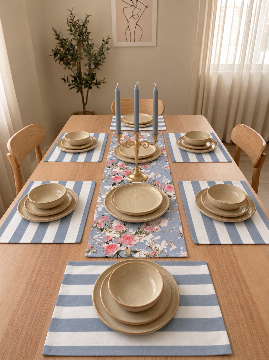 Ashes - Gray Blend Table Linen Set
