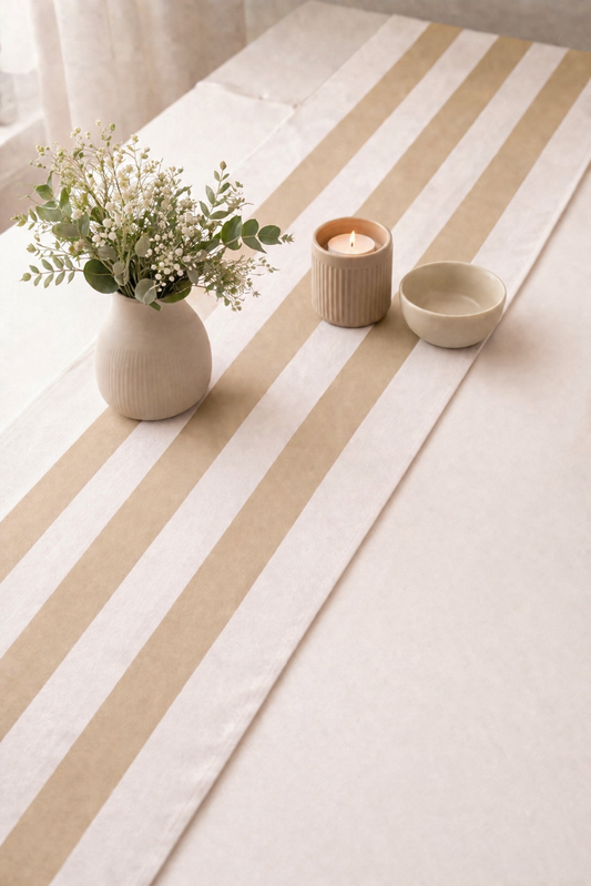 Beige Blend Table Runner