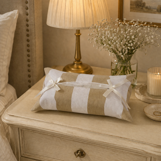 Beige Blend Tissue Box Cover