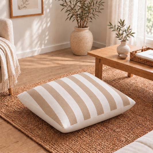 Floor Cushion Cover - Beige Blend