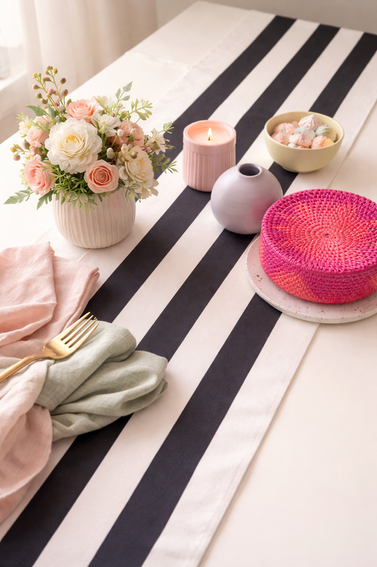 Black Blend Table Runner