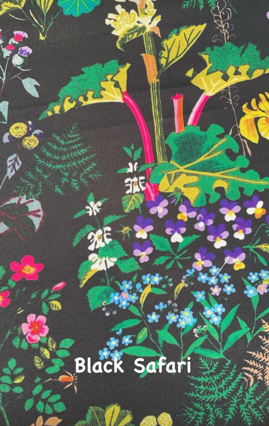 Black Safari Fabric