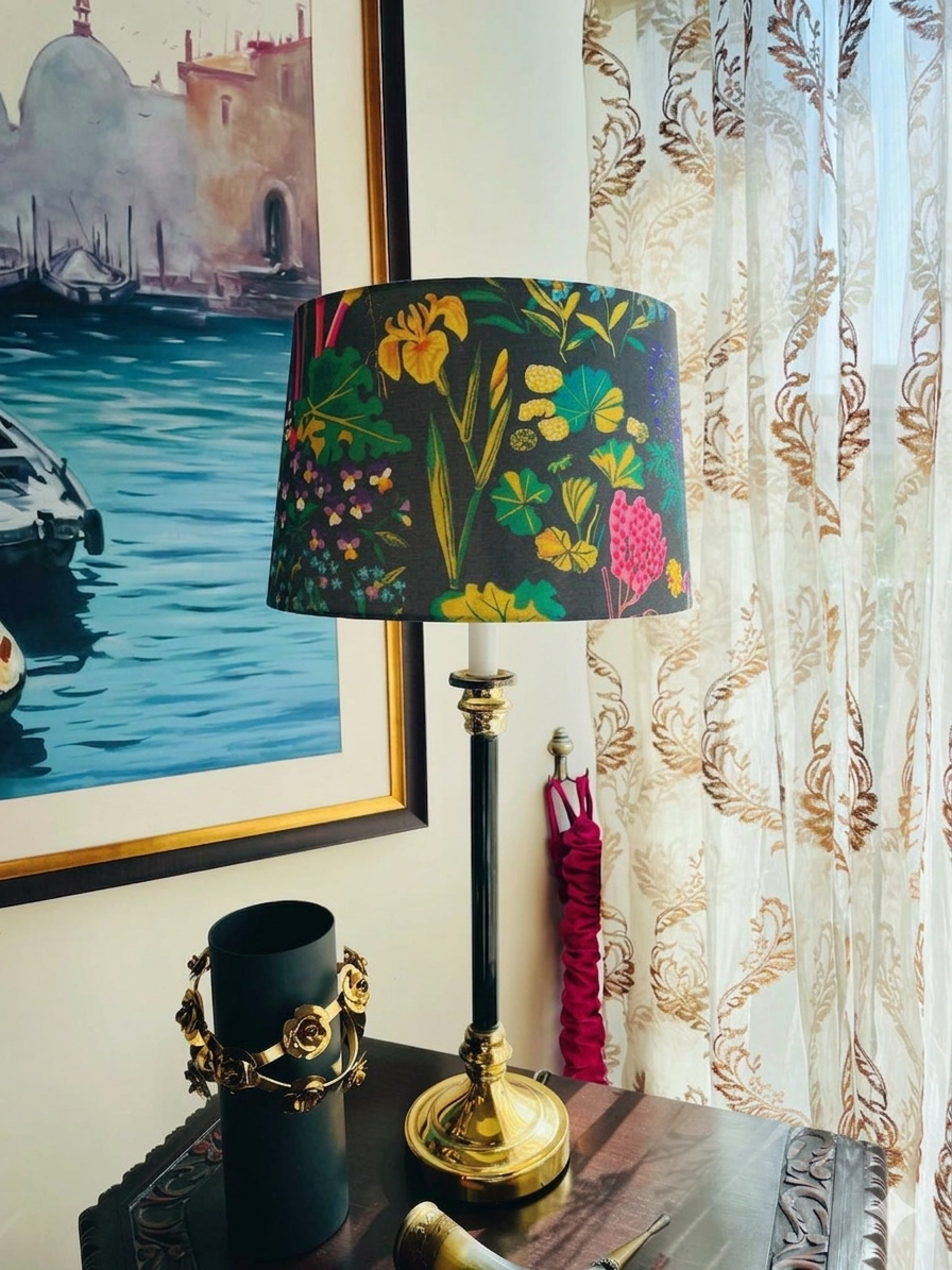 Black Safari lamp shade
