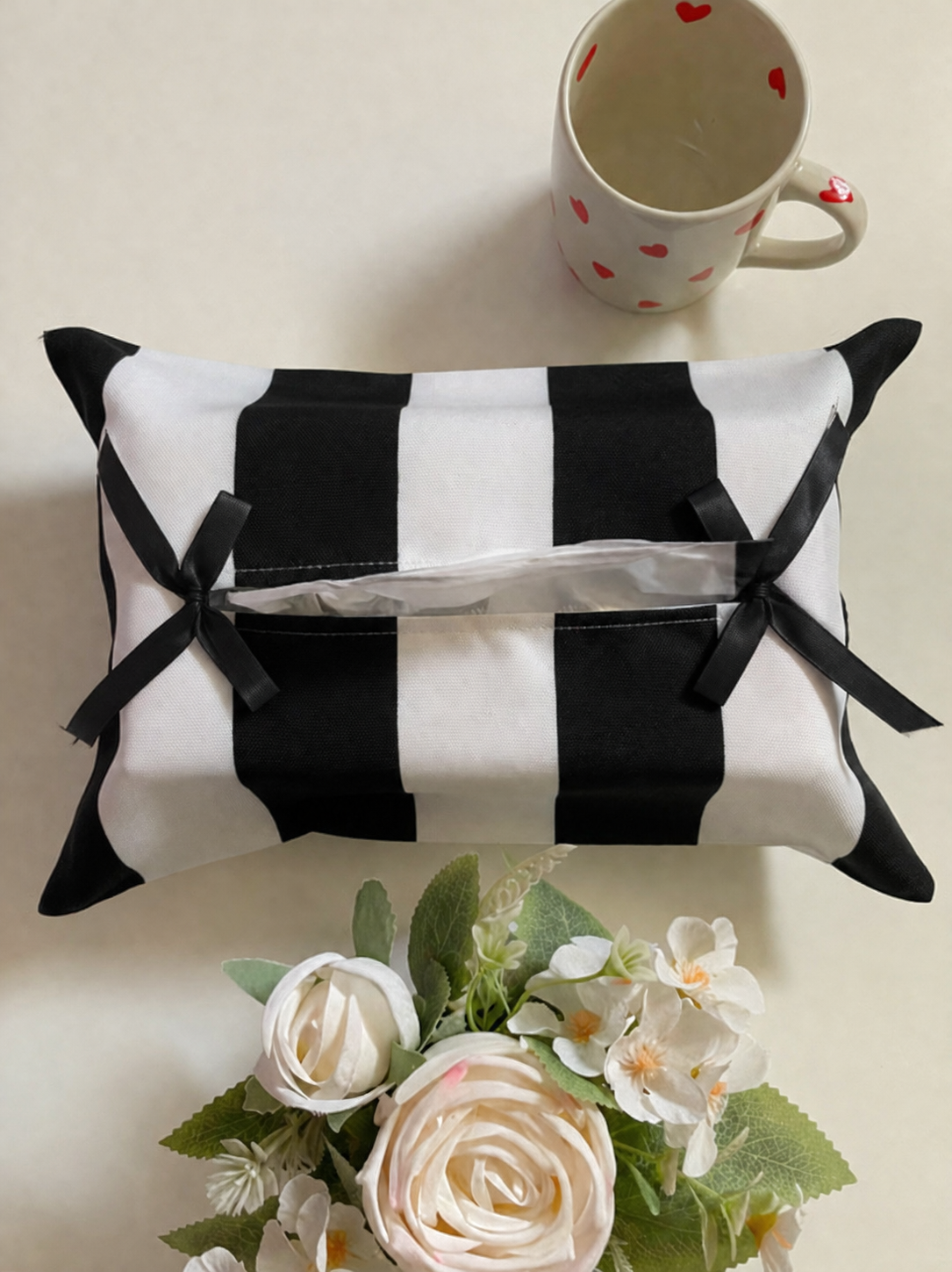 Black Blend Tissue Box Cover