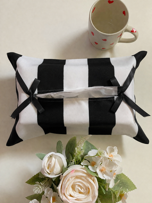 Black Blend Tissue Box Cover