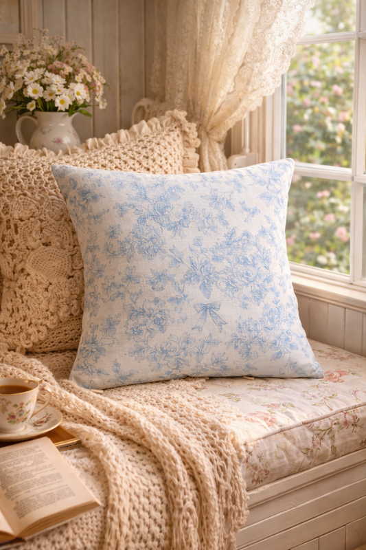 Blue Whisper Cushion