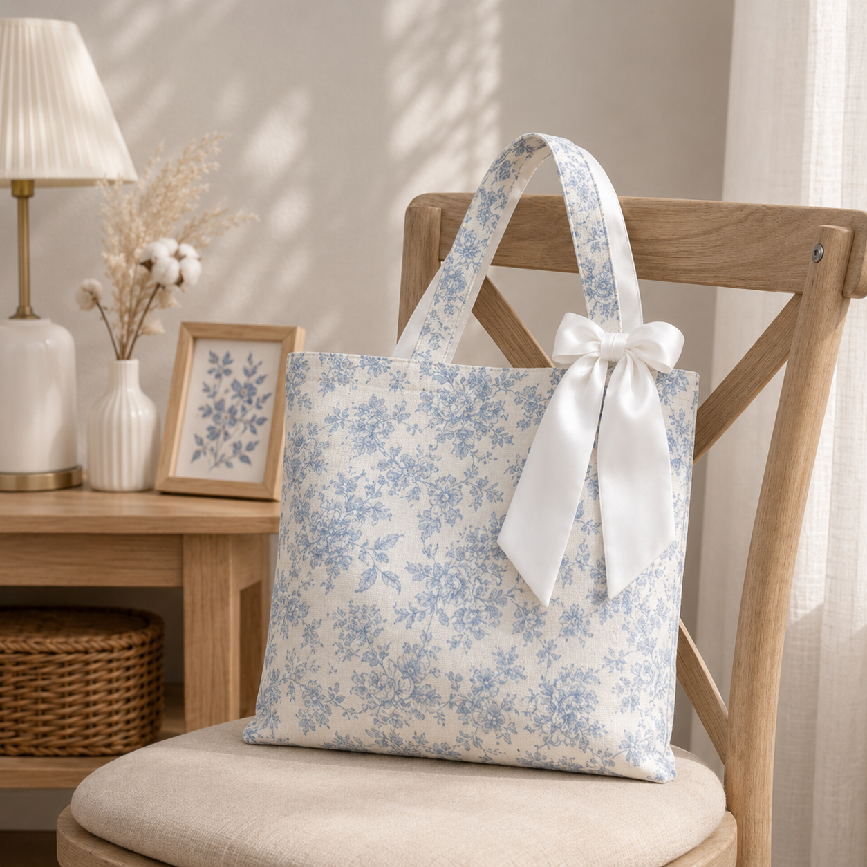 Blue Whisper Tote Bag