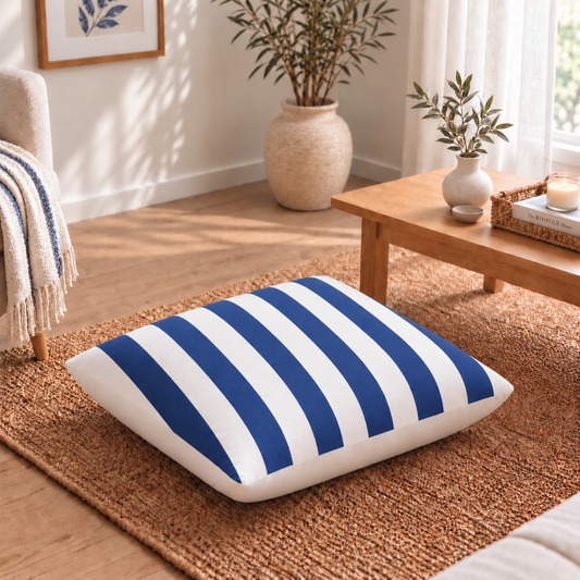 Floor Cushion Cover - Blue Blend