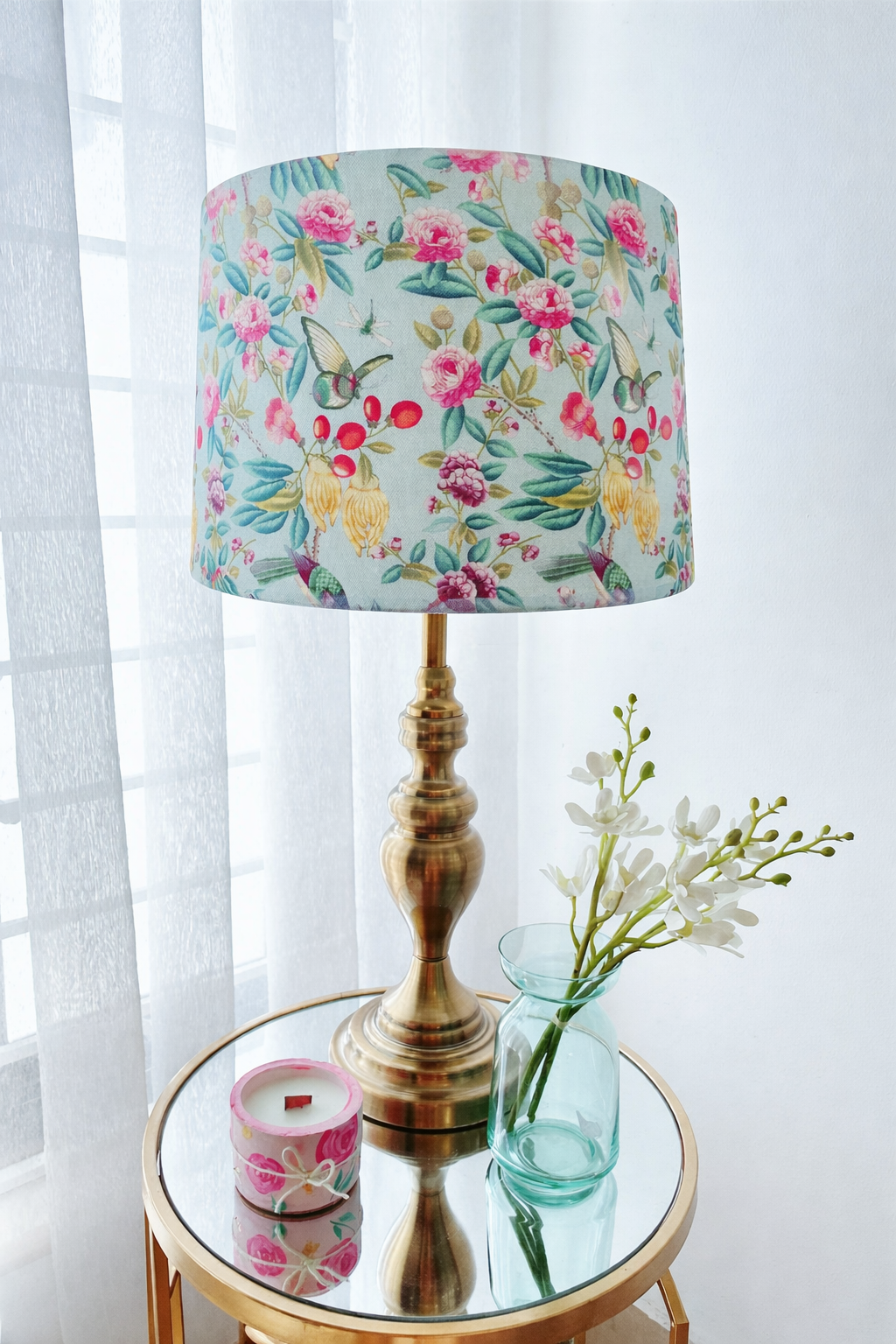 Blue Meadow lamp shade