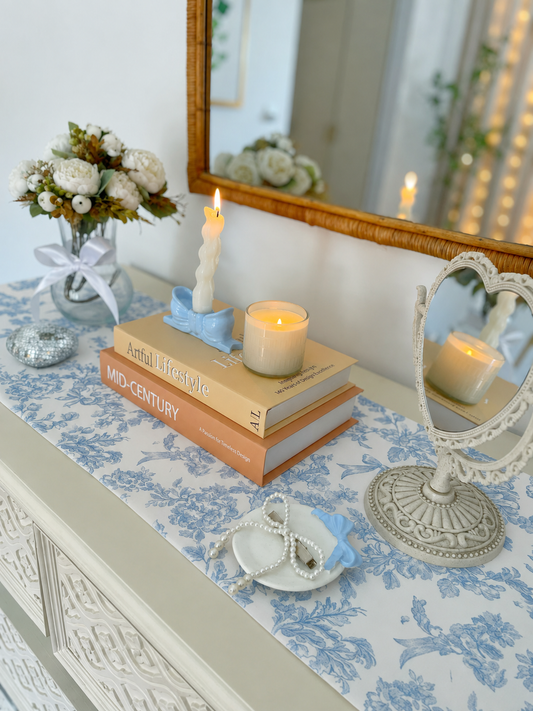 Blue Whisper Table Runner