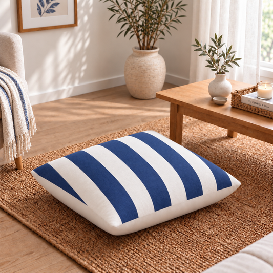 Floor Cushion Cover - Blue Blend