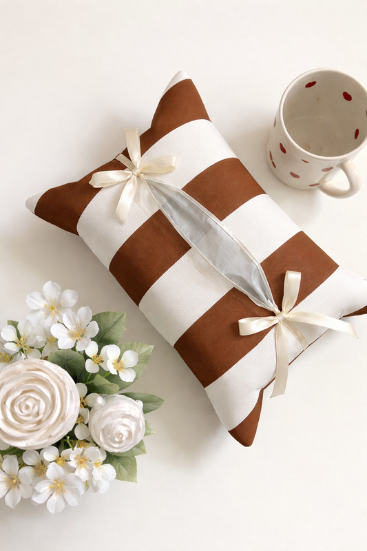 Brown Blend Tissue Box Cover