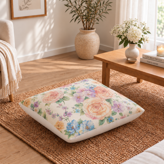 Floor Cushion Cover - Camellia