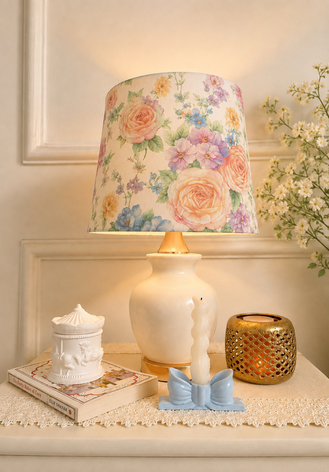 Camellia lamp shade