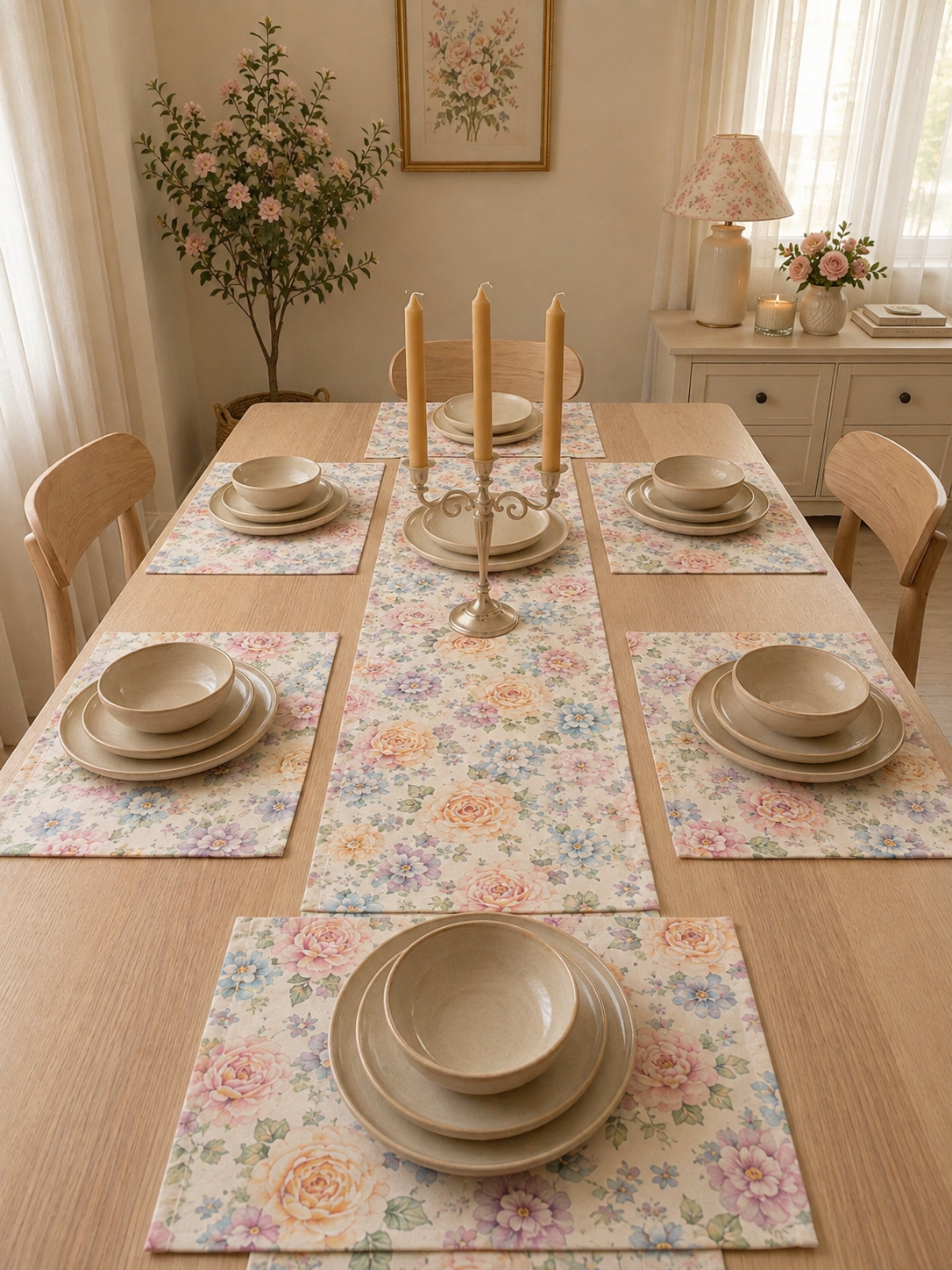 Camellia Table Linen Set