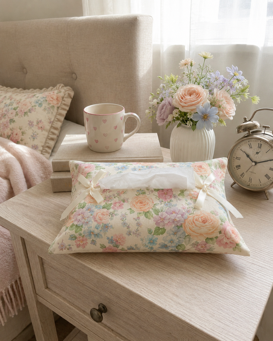 Camellia Tissue Box Cover
