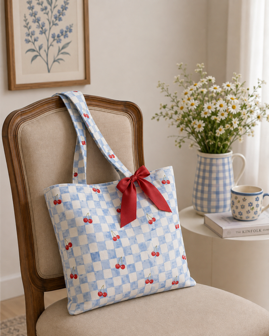 Cherry Fields Tote Bag