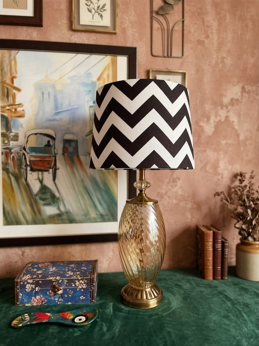 Chevron lamp shade