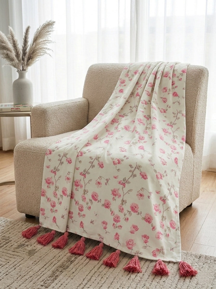 Cottage Blush Throw Blanket