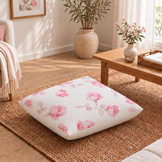 Floor Cushion Cover - Cottage Blush