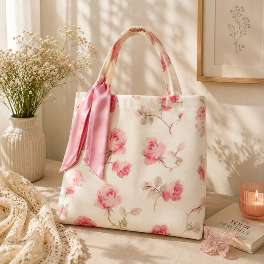 Cottage Blush Tote Bag