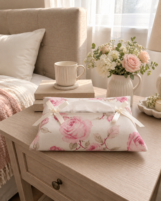 Cottage Blush Tissue Box Cover