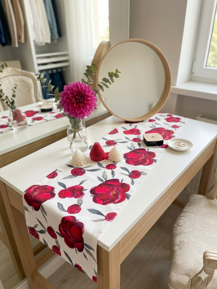 Dahlia Table Runner