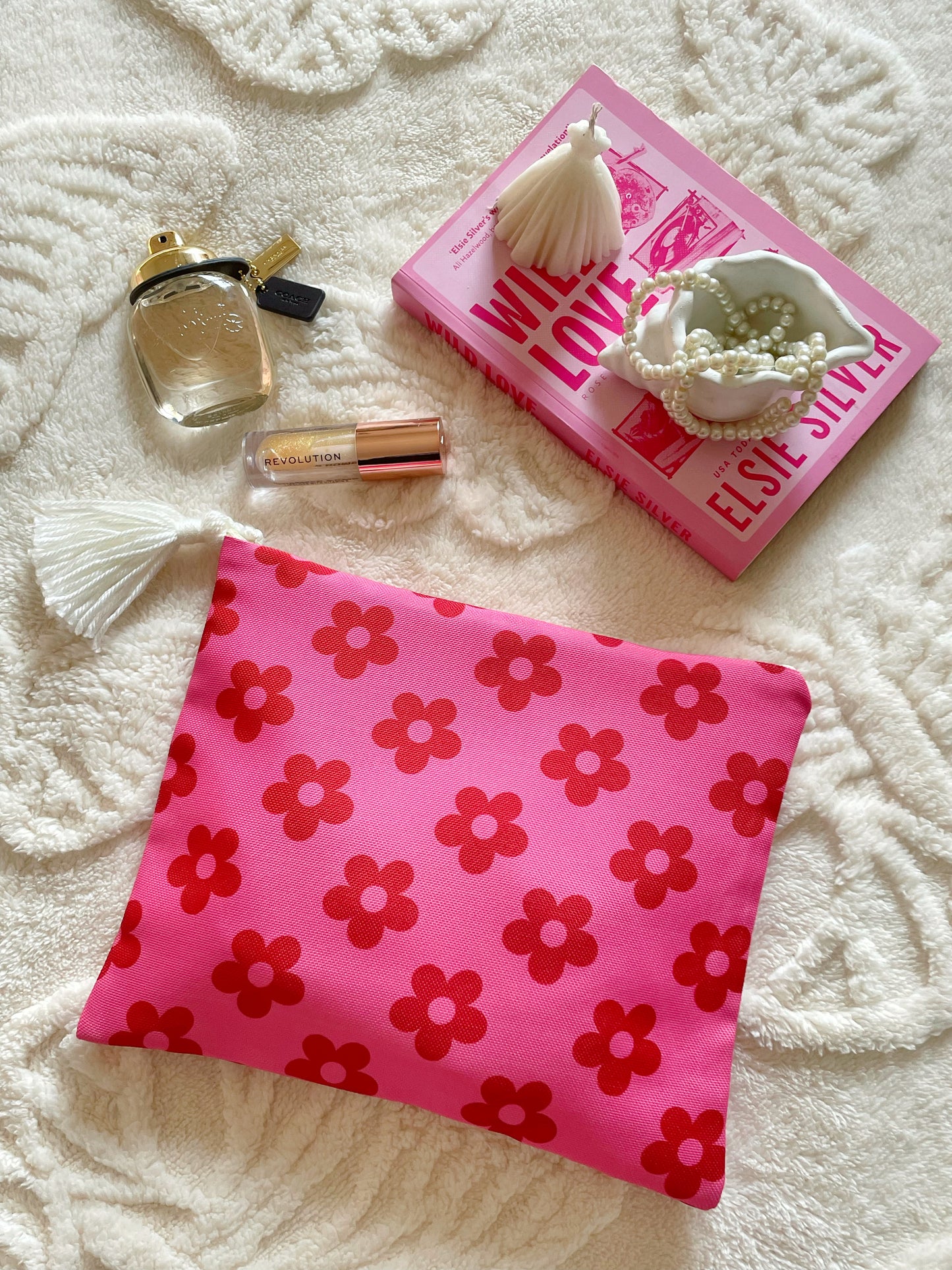 Daisy Charm Makeup Pouch