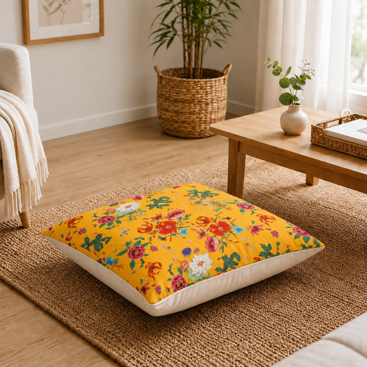 Floor Cushion Cover - Sunrise