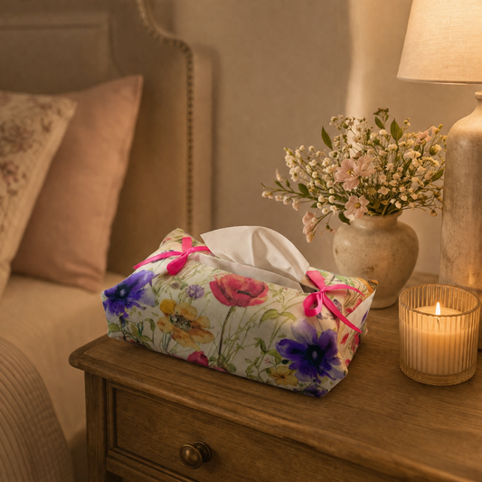 Flowers in Heaven Tissue Box Cover