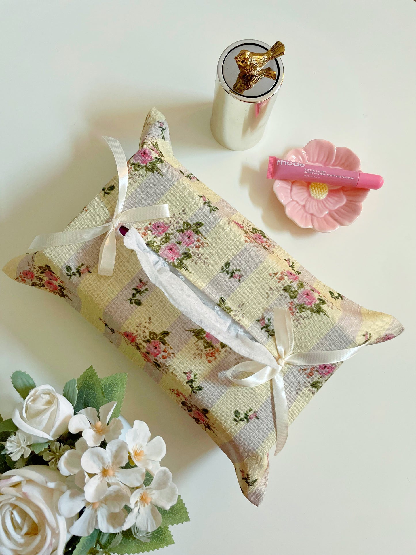 French Pastel Tissue Box Cover