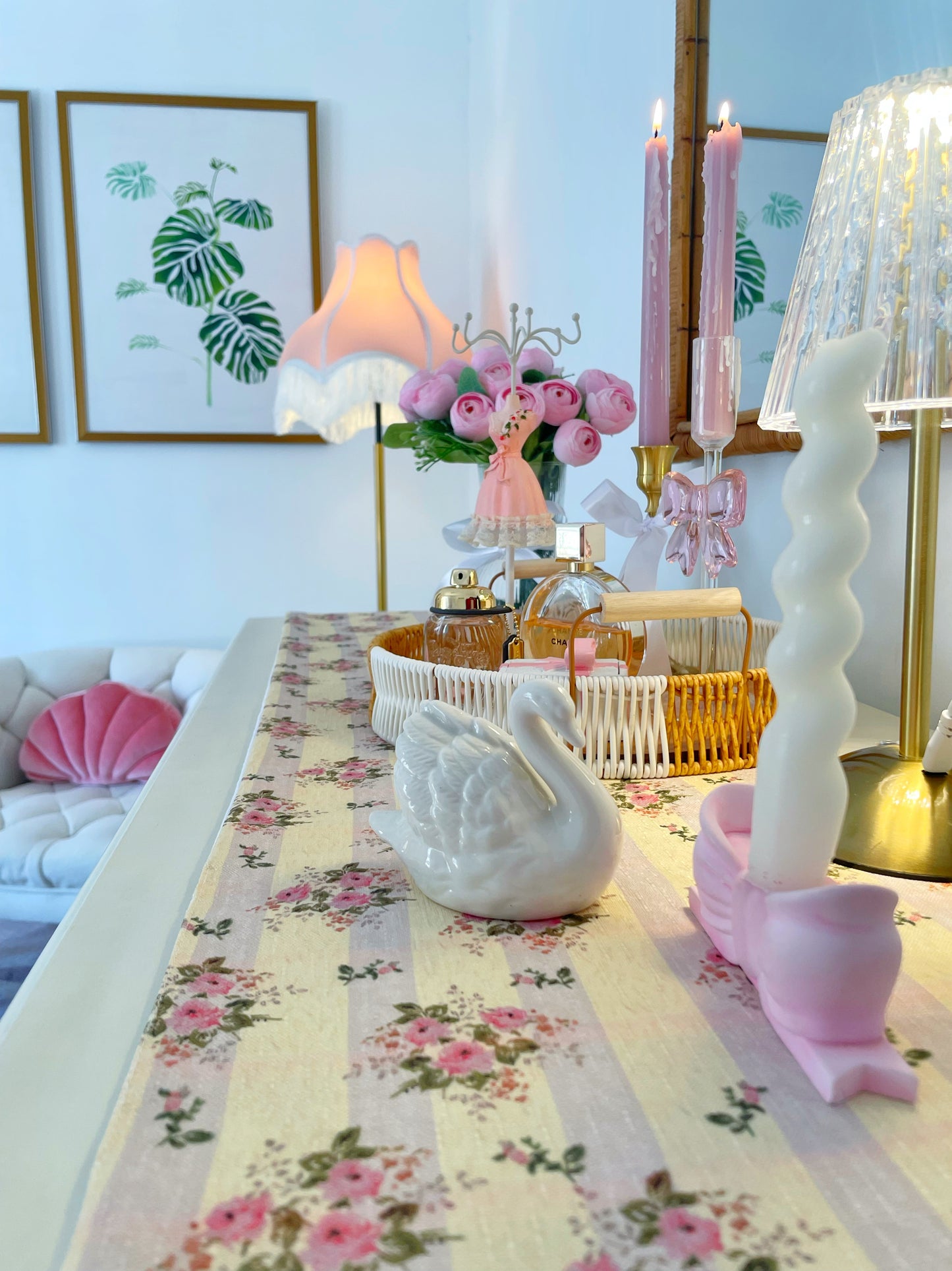 French Pastel Table Runner