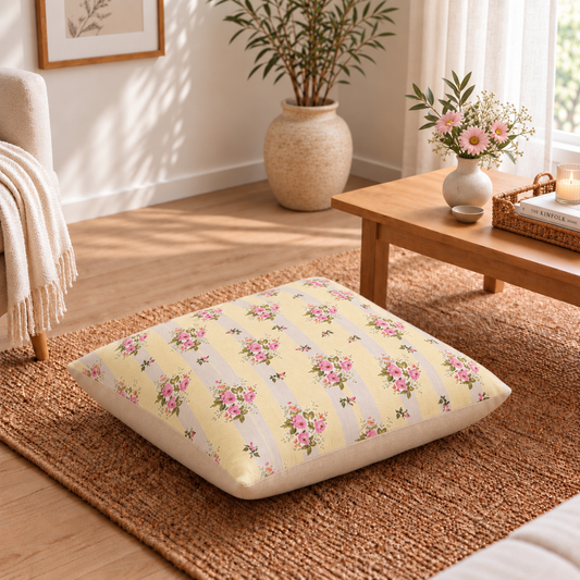 Floor Cushion Cover - French Pastel