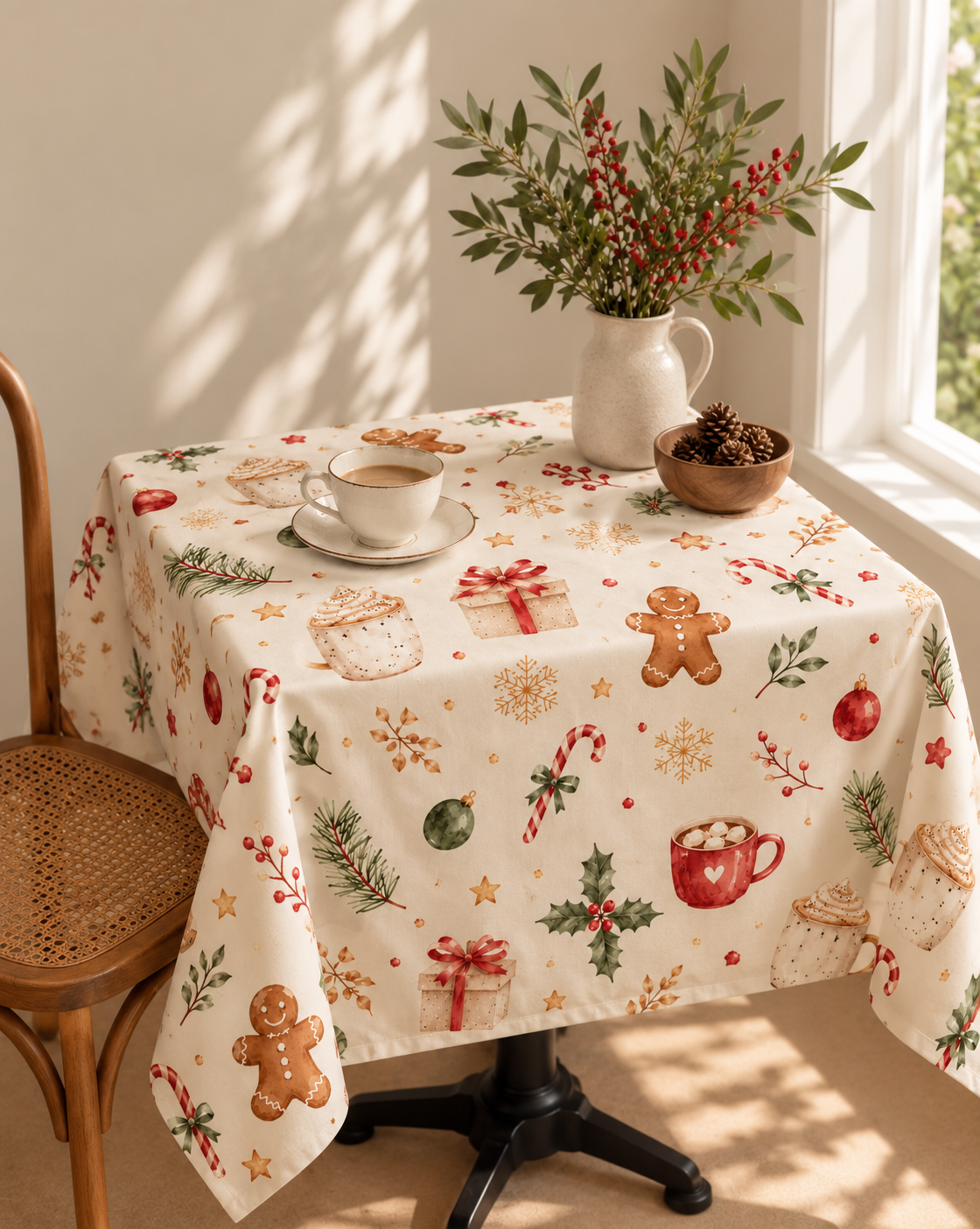 Frosty Tablecloth