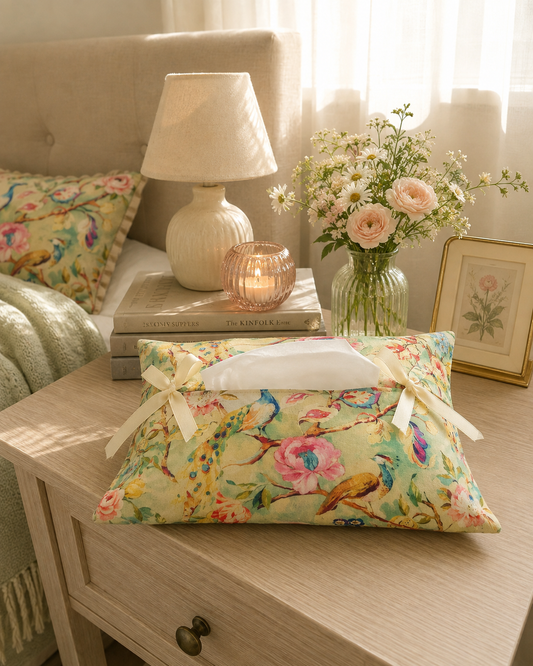 Green Garden Tissue Box Cover