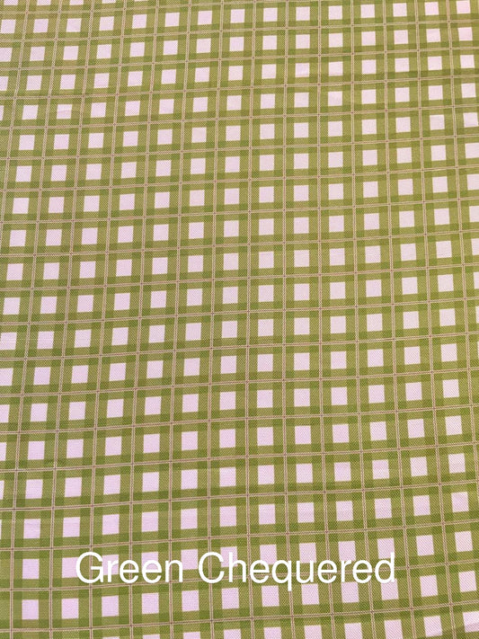 Green Chequered Fabric