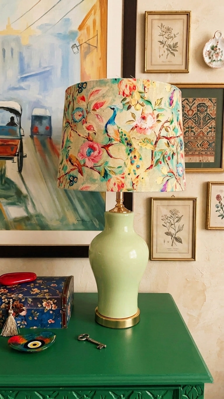 Green Garden lamp shade